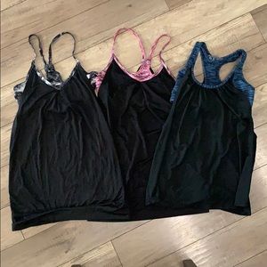 Workout tank tops with built in bras bundle